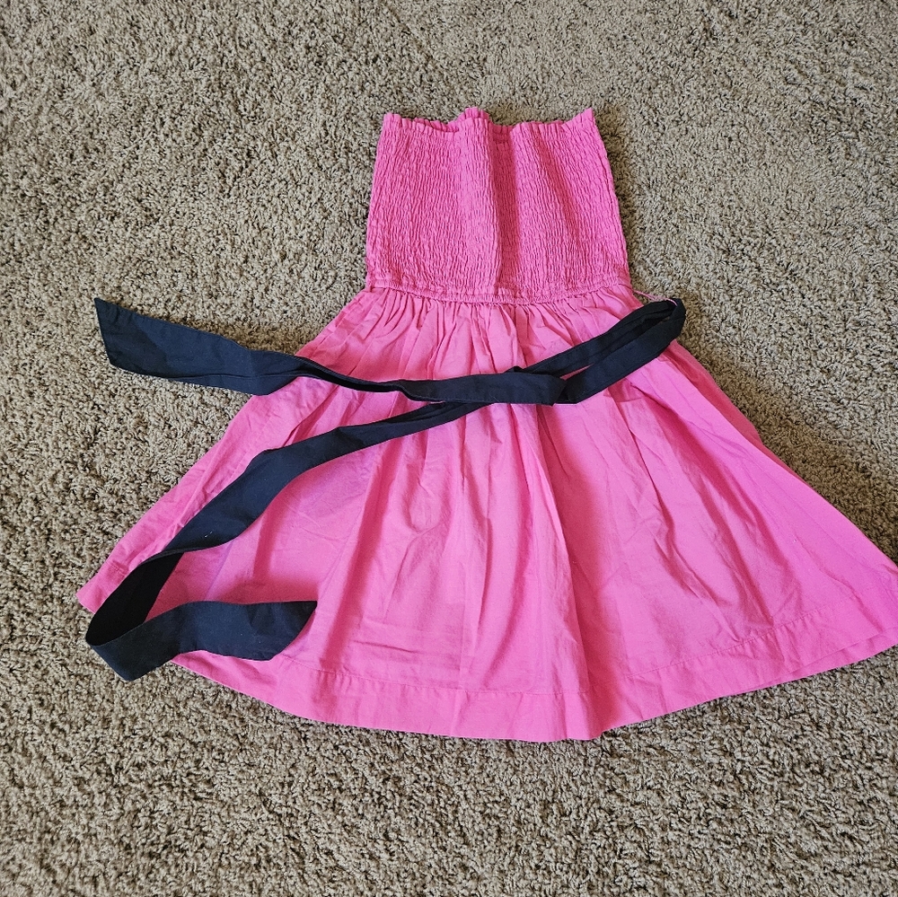 Hollister Vibrant Pink Smocked Tube Dress